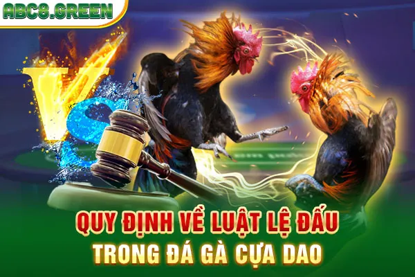 Quy định về luật lệ đấu trong đá gà cựa dao